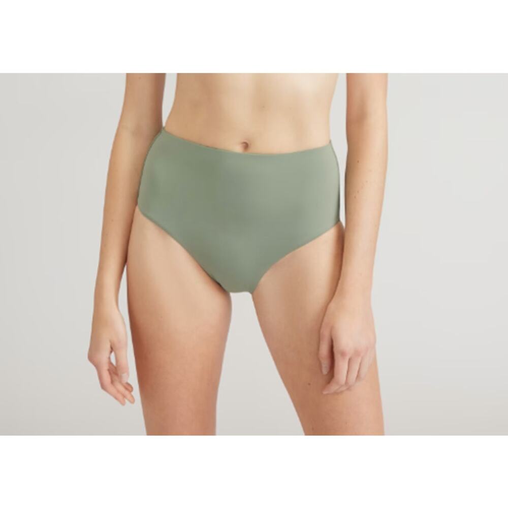 Everlane Womens The High-Rise Hipster Bikini Bottom XXS Swimwear Herb Green NWOT